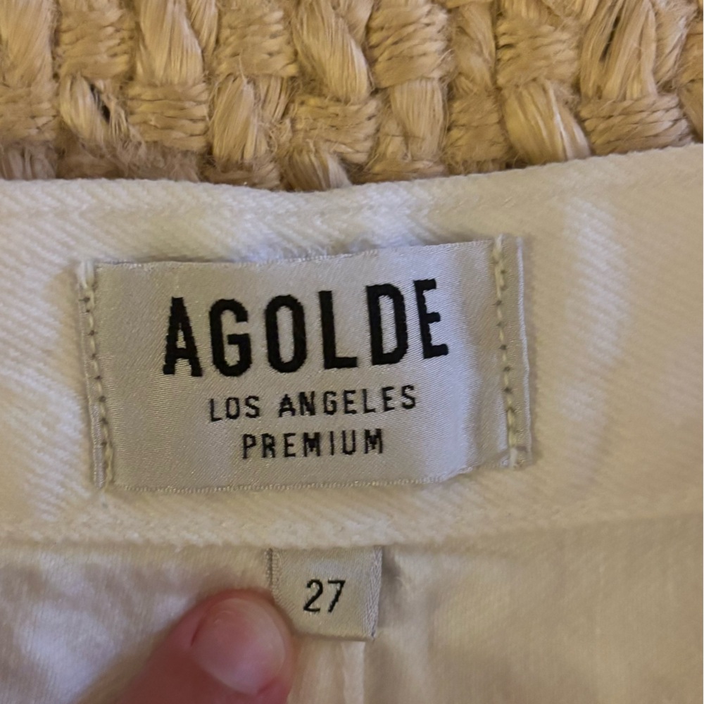 Agolde Parker Long distressed denim shorts - Picture 5 of 6